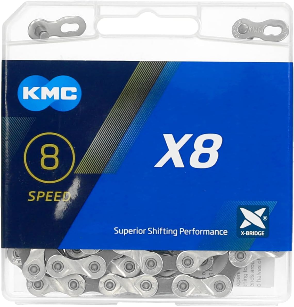 X8-93 - 8 Speed Silver/Grey Chain,114L