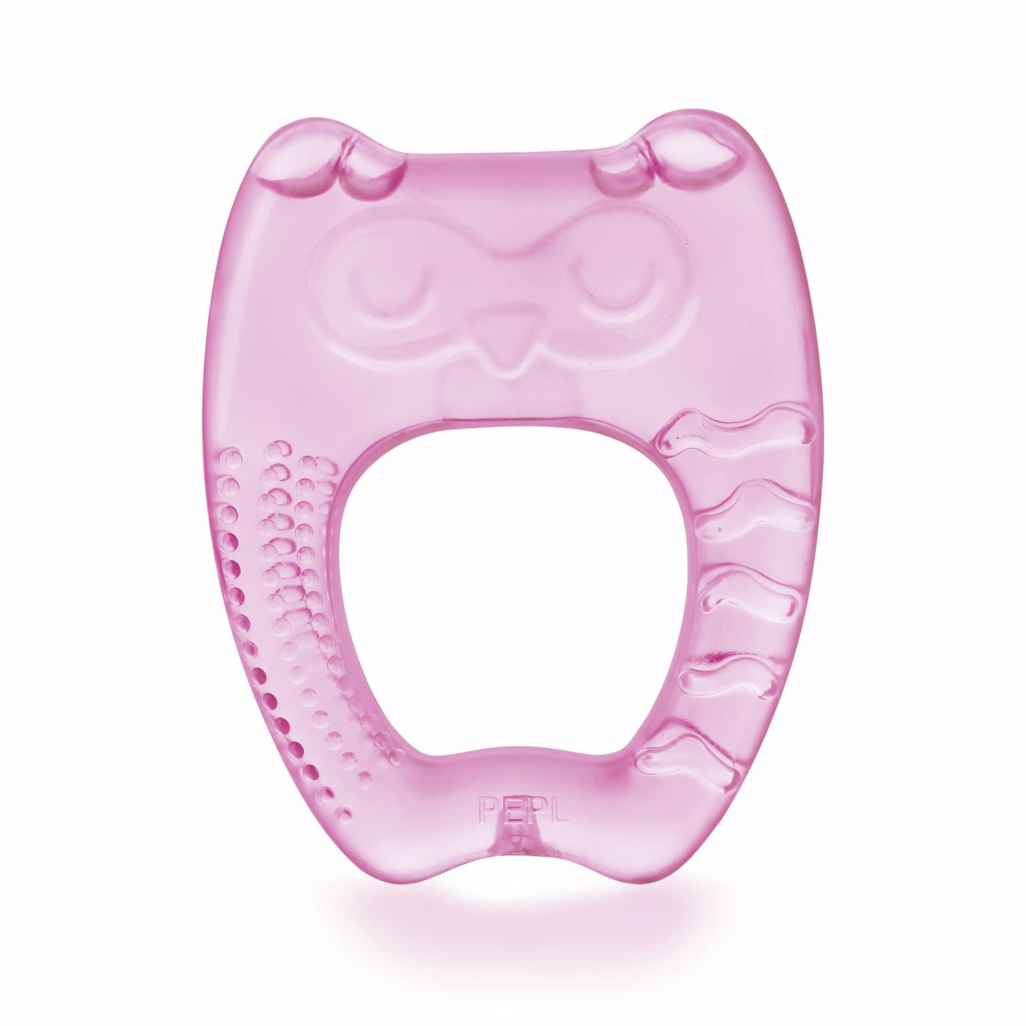 BeeBaby Teethers for 6 to 12 Months BPA Free. Cooling Water Filled Baby Teether, Soft Teething Toy for Babies with Carry Case, Soothes Gums and Easy to Grip. 100% BPA, PVC Free. (Owl - Pink, pack of 1)-image-47