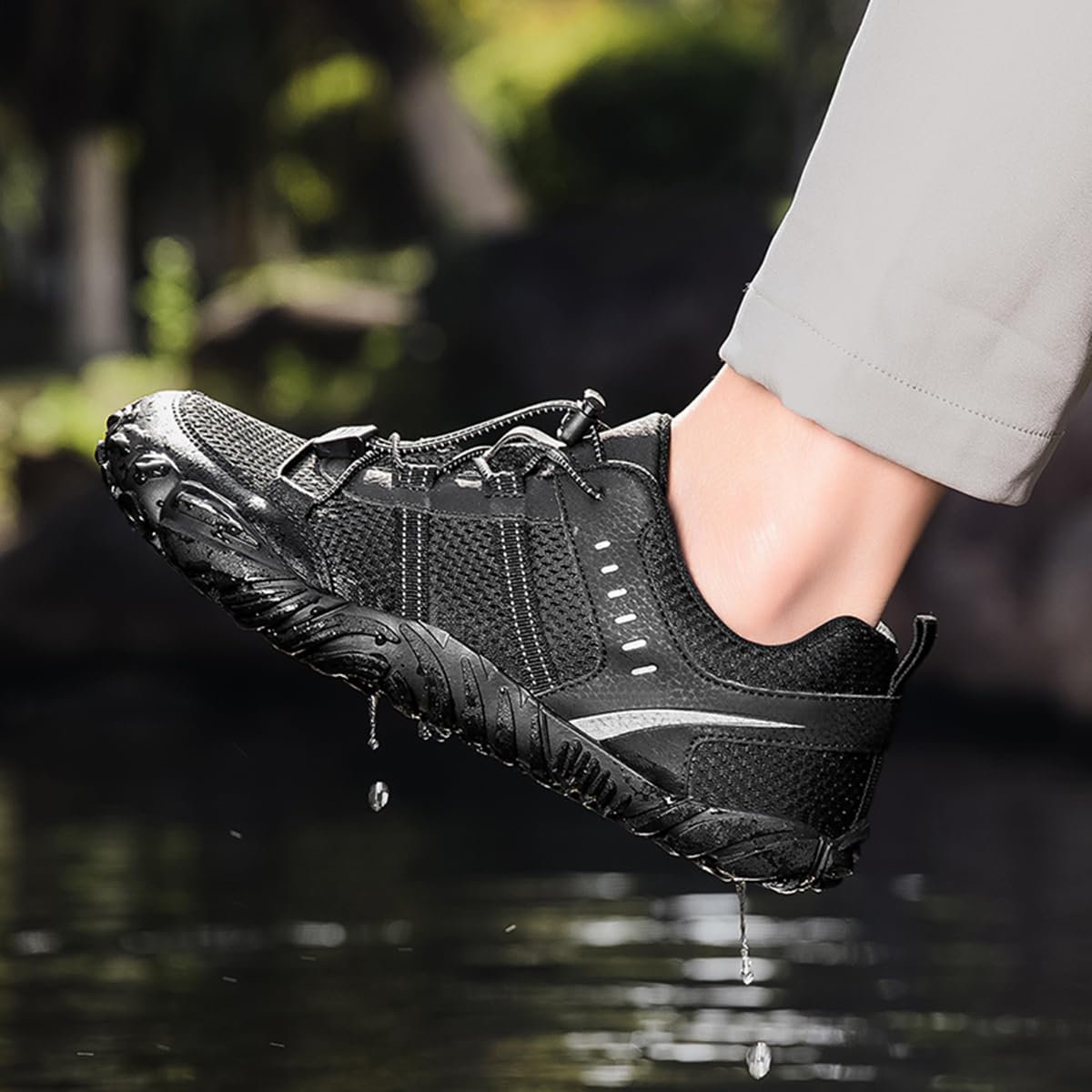 Schwimmschuhe Damen Herren Badeschuhe Aquaschuhe Surfschuhe Wasserschuhe Strandschuhe Barfuß Schnell Trocknend