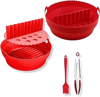 Air Fryer Liners-silicone Air Fryer Liner-air Fryer Accessories-air Fryer Silicone Liner-airfryer Silicone Liners-air Fryer Liners Silicone-airfryer Accessories-air Fryer Liner-FARFORA™-RED