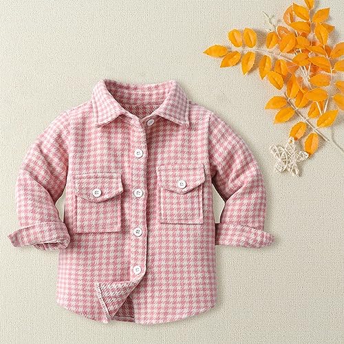 Boys Girls Plaid Jacket Long Sleeve Lapel Collar Single Breasted Cardigan Coat Fall Casual Tops with Pocket2
