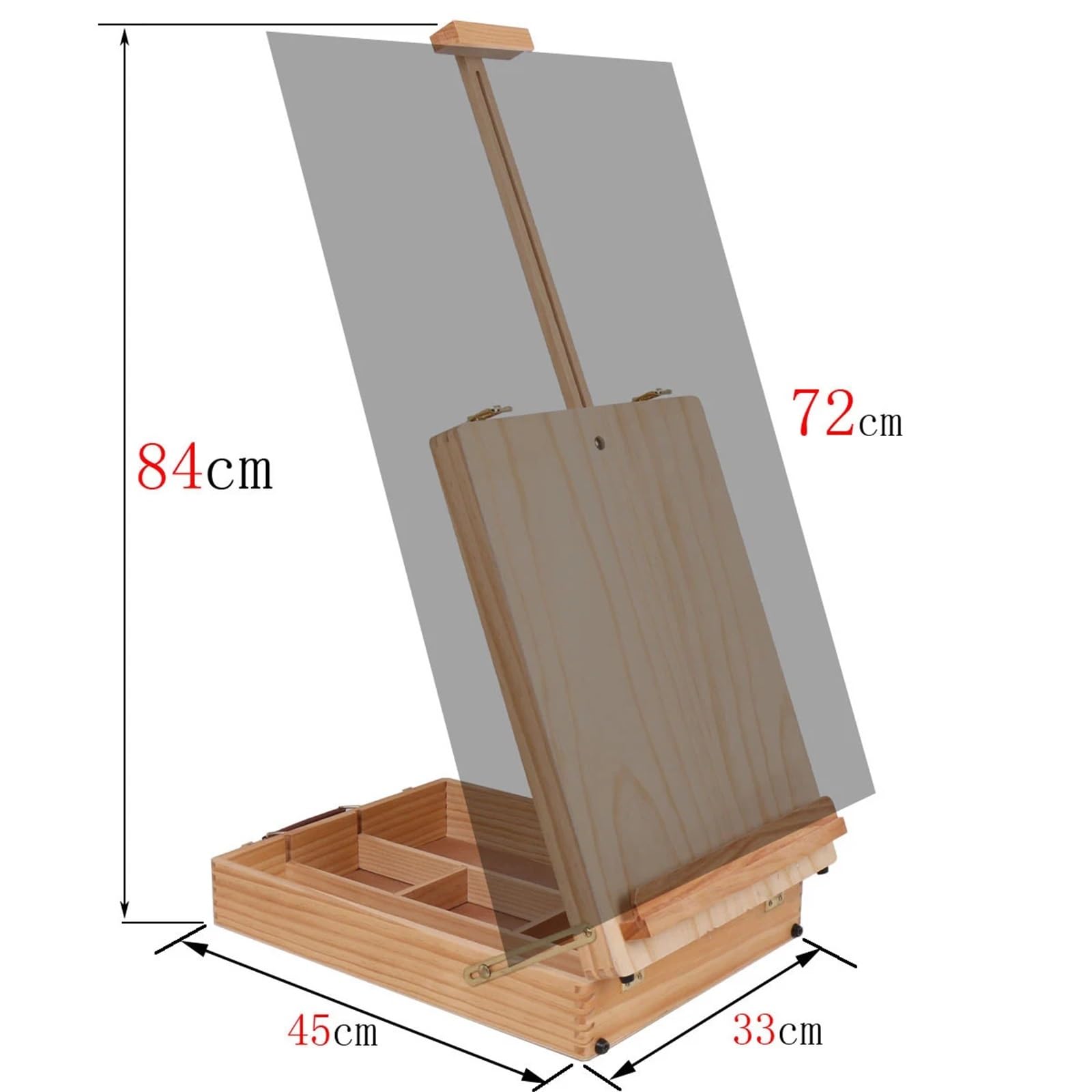 Boîte à croquis en bois Pour Peinture