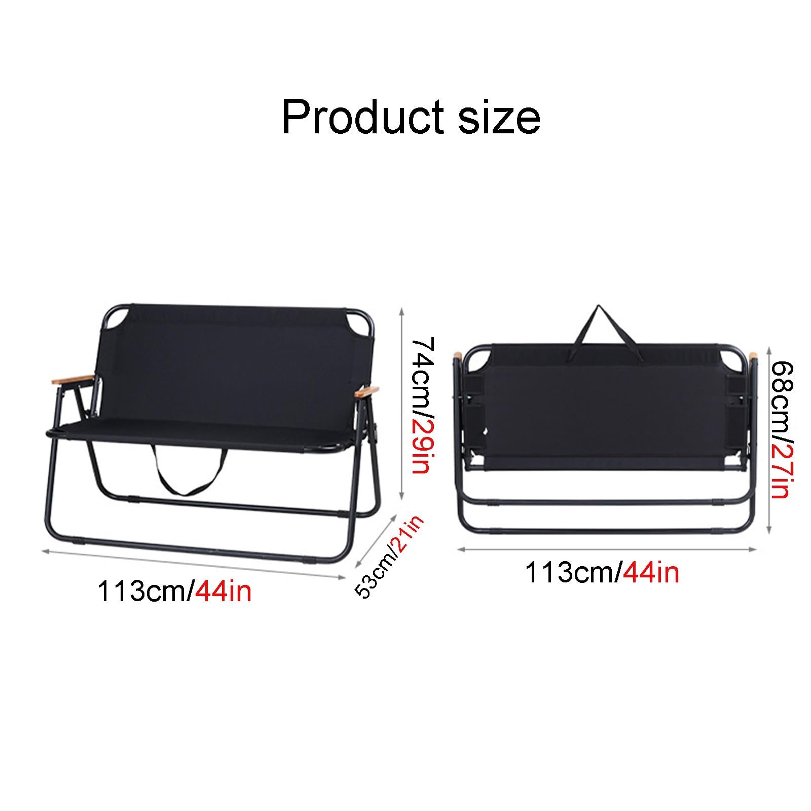 Chaise pliante portable pour le camping et la pêche, légère et confortable avec sangle réglable pour les événements en plein air et les réunions de famille