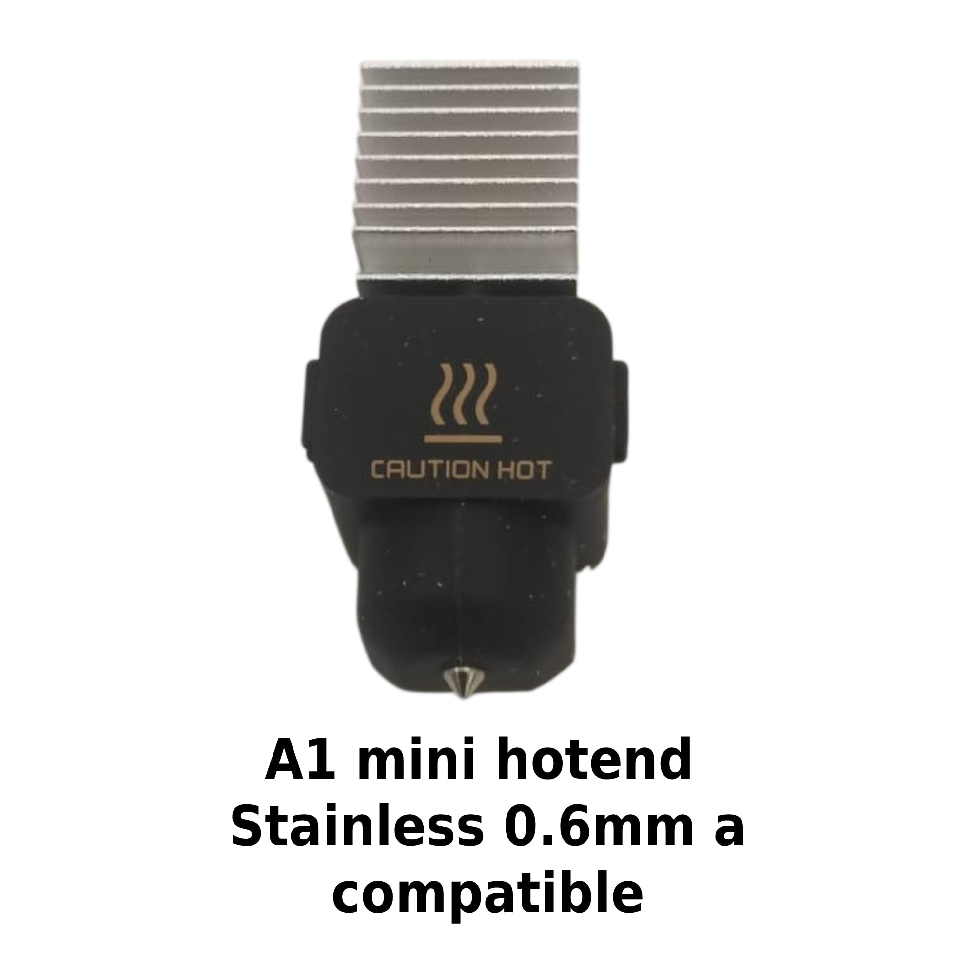 A1 / A1 Mini Compatible Hotend with Stainless Steel Nozzle, Precision 3D Printer Extruder Hot End Kit for PLA PETG ABS TPU Filament (0.6mm)-image-11