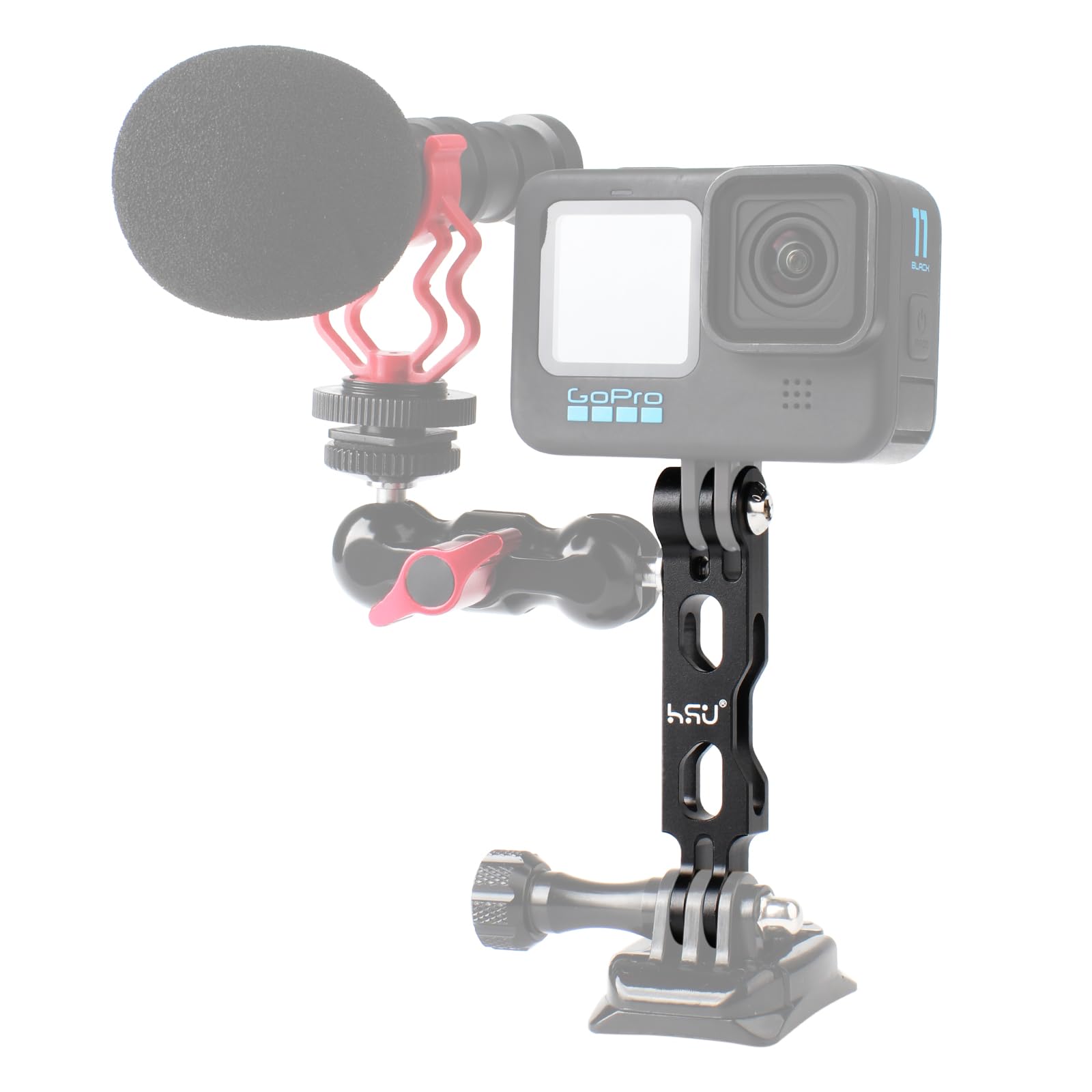 Bras Extension GoPro Réglable - Compatible Hero 12 à 3 Et Autres Caméras Action