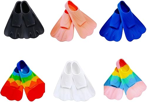 Miniatura 5 de High Elasticity Short Swim Flipper Soft Silicone Fins for Enhanced Stability Flexible Ankle Swimming Gear Silicone Texture