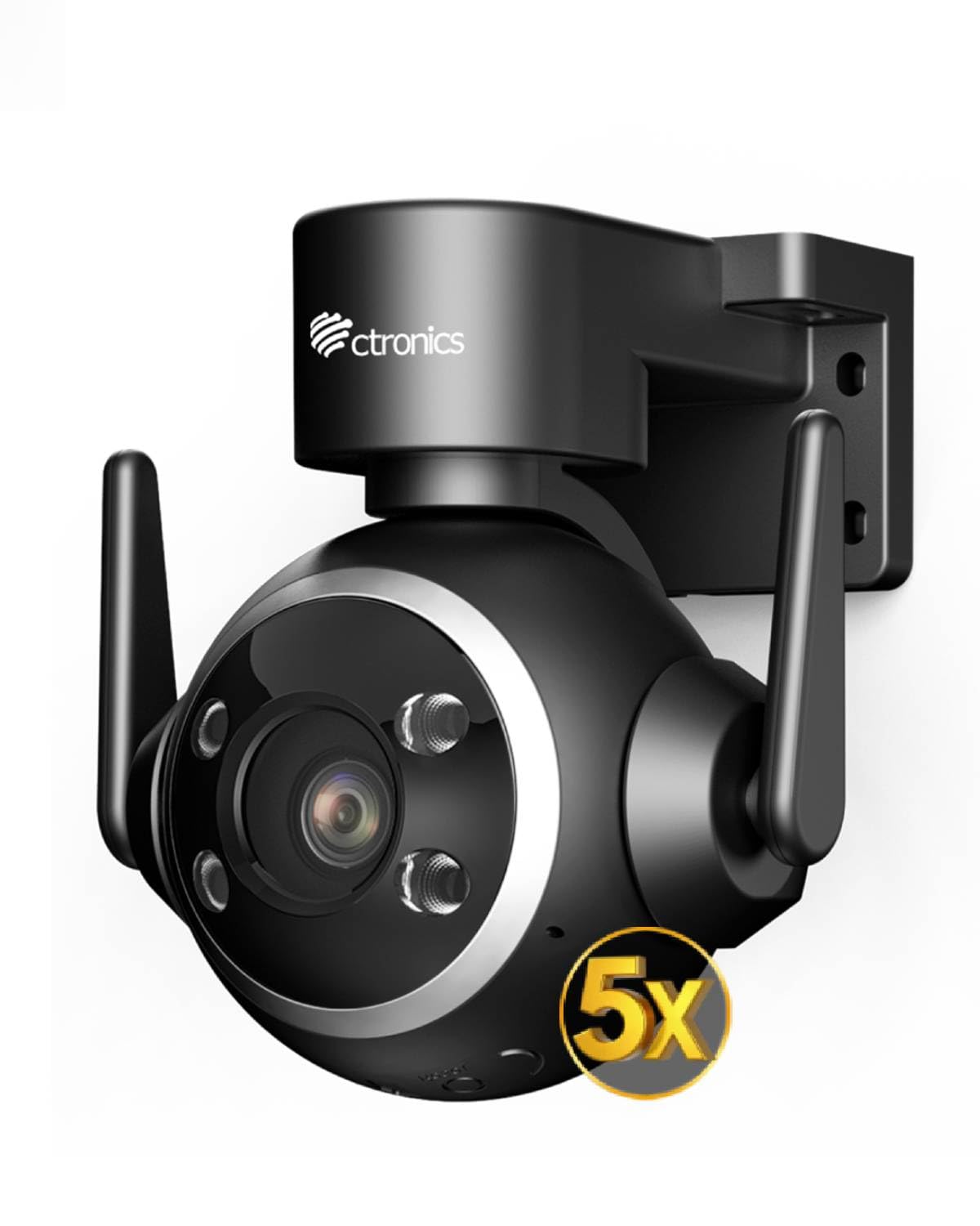 4X optische zoom] Ctronics wifi-buitencamera met nachtzicht in kleur, 1080P PTZ IP-bewakingscamera met 355 ° pan en 90 ° kanteling, automatische tracking, menselijke detectie, bidirectionele audio
