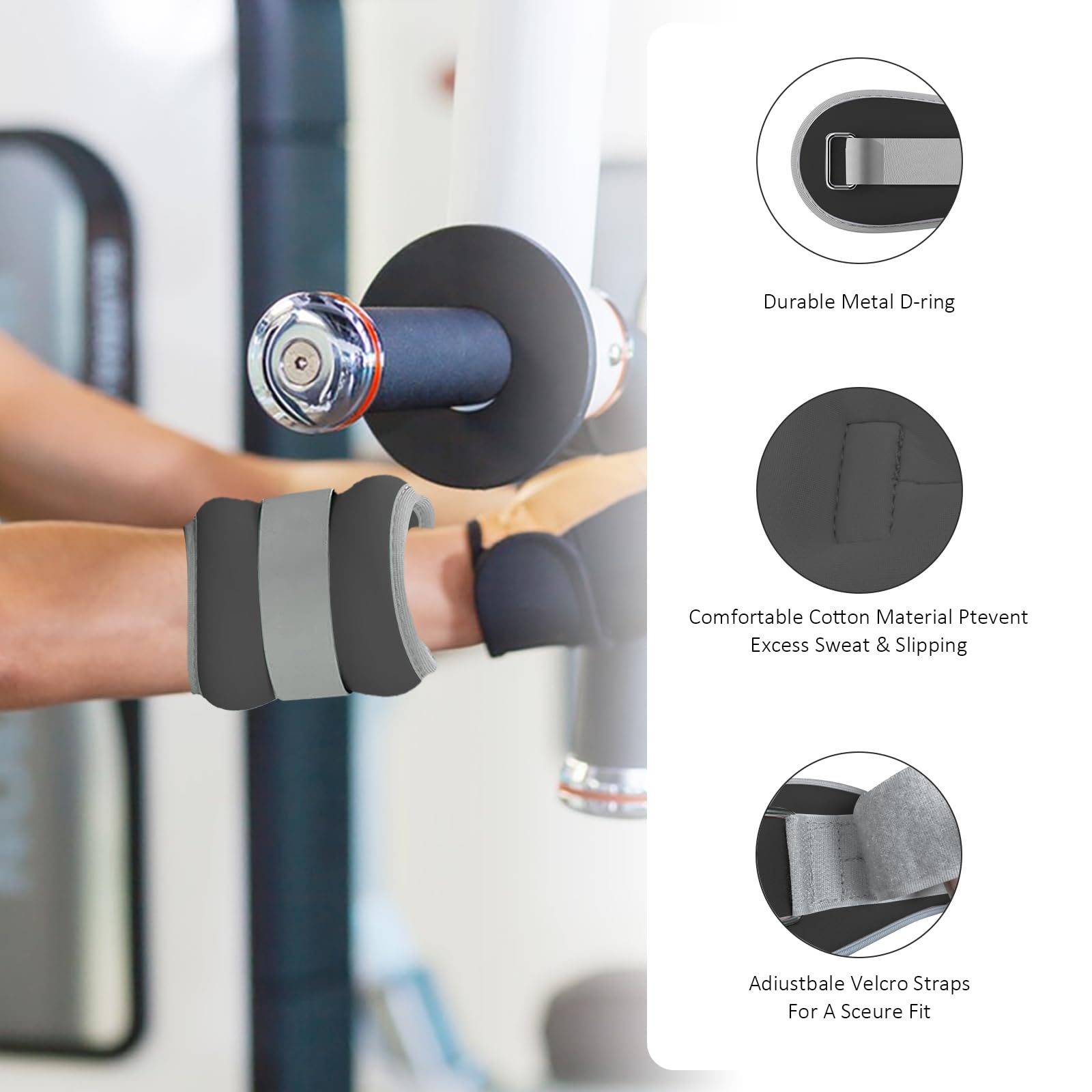 2PCS Poids Cheville, Poids Poignet, Leste Cheville, Ankle Weights, Bracelet Lesté, Poids Pilates, Poids Cheville et Poignet pour Pilates, Yoga, Marche, Jogging, l'Aérobic
