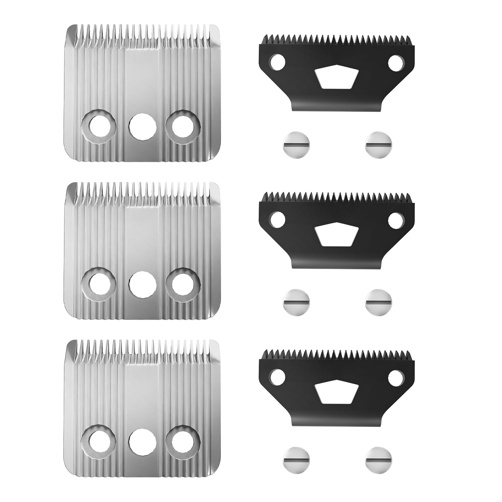 Cuchillas de Repuesto Star Blade compatibles con cortapelos Moser 1400 – Acero Inoxidable – Corte Ajustable 0,7-3 mm – 3 Piezas