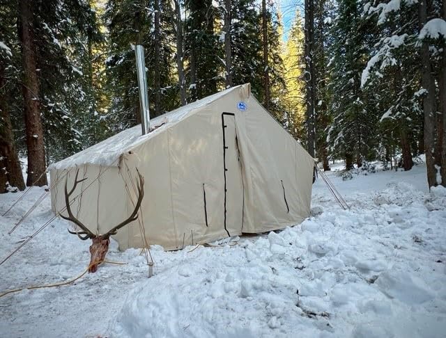 Carpa Davis Tent 14x15 Canvas para Camping y Caza miniatura 4