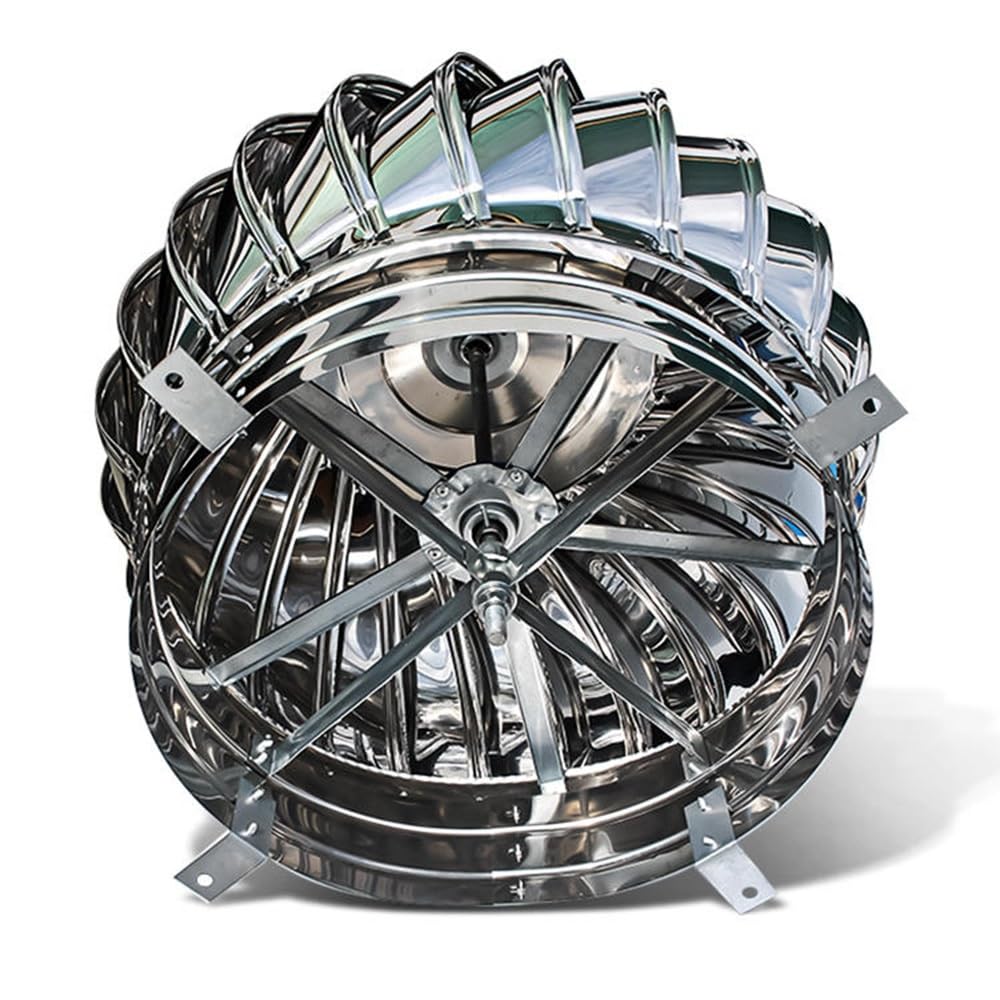 Cappelli di ventilazione non motorizzati, Tappo Turbina Di Sfiato Girevole In Acciaio Inox for Canna Fumaria(800mm/32inch)