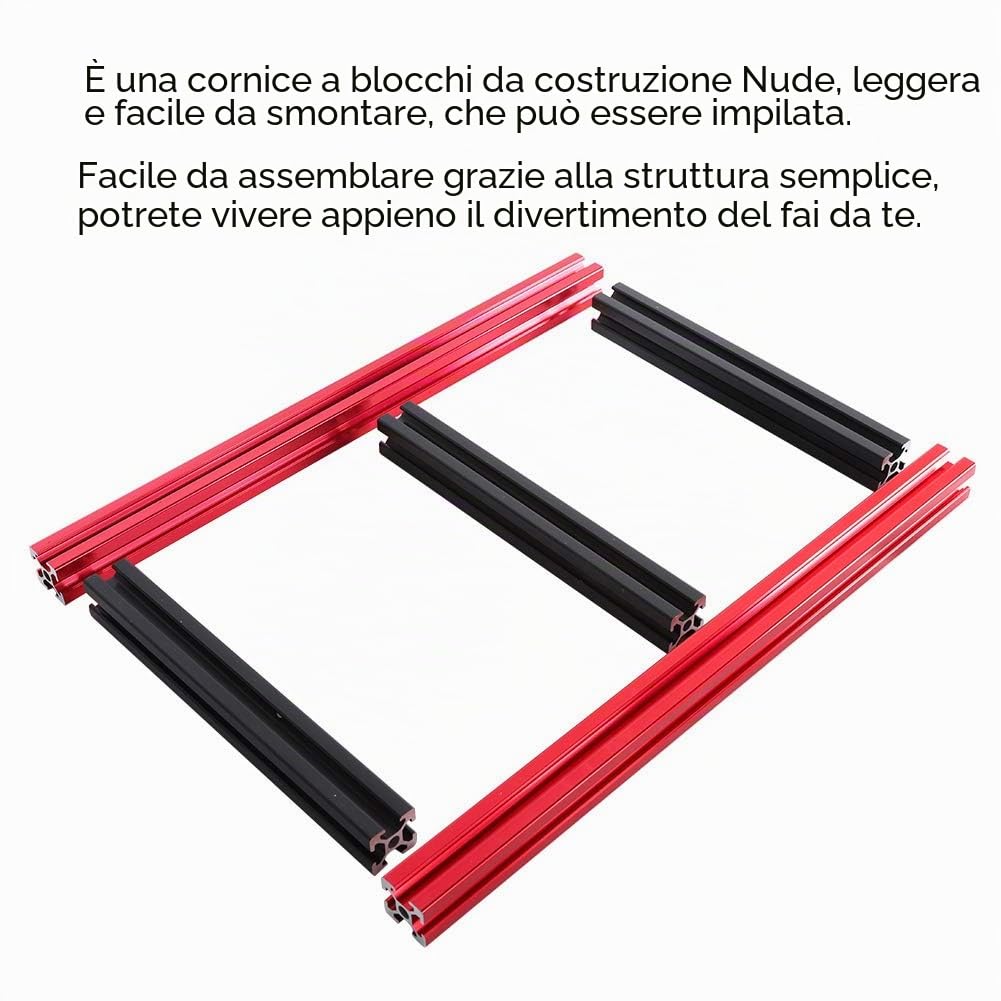 Mini Computer Fai-da-Te Open Rack, Telaio in Lega di Alluminio ITX Scheda Madre Overclock Open Air Frame PC Case per Computer