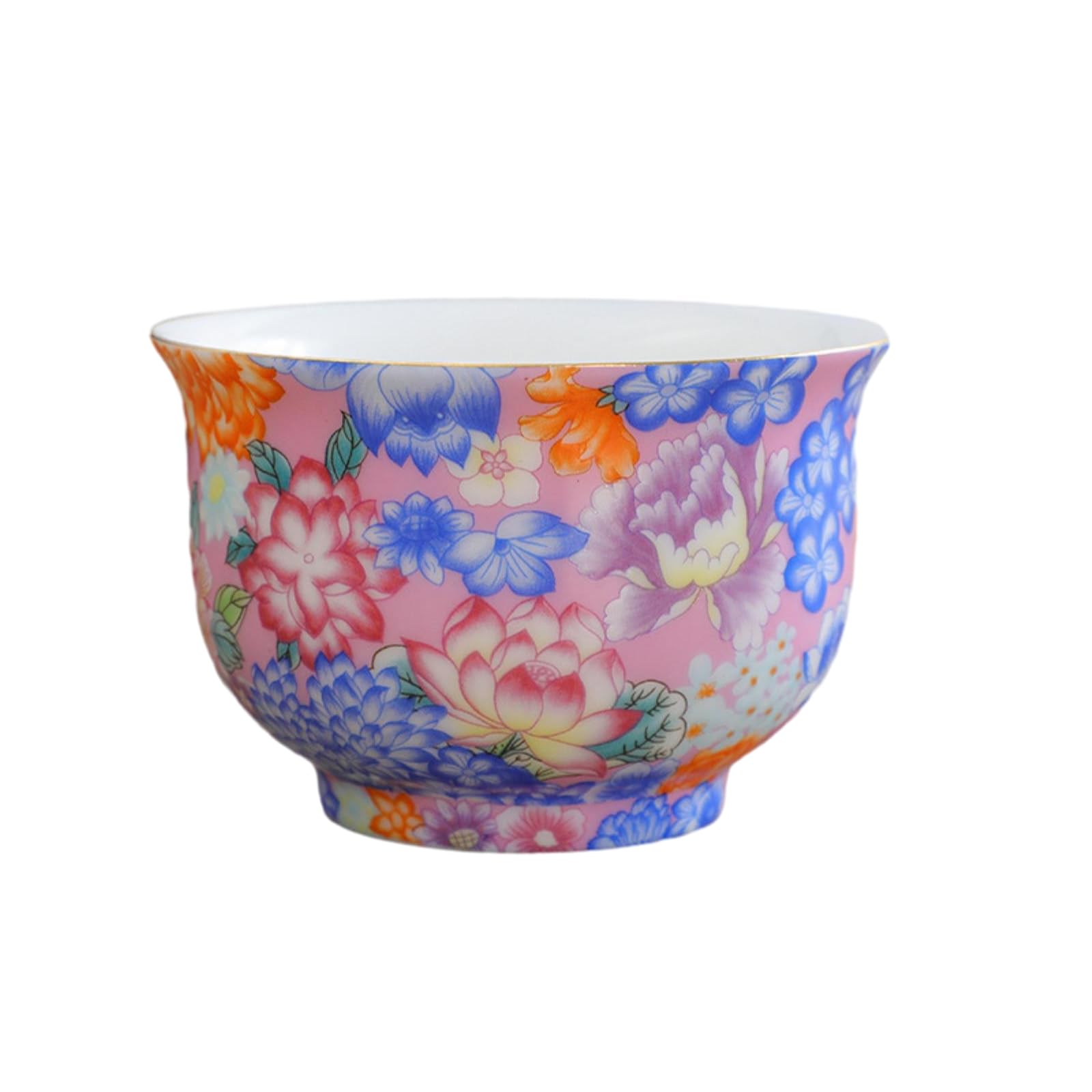 CAPIJIONG Emaille, große Schüssel, Teetasse, chinesische kreative Keramik, Kung-Fu-Tee-Set, 4 Schachteln mit Wanhua-Emaille-Farbe, 150 ml