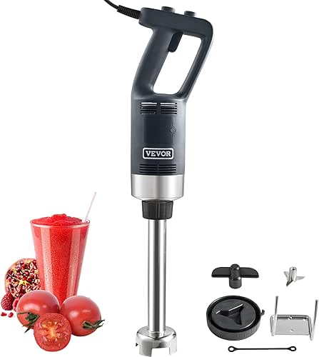 VEVOR Commercial Immersion Blender, 750W 12" Heavy Duty Hand Mixer,