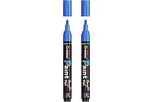 Overseas Blue Paint Pens - Acrylic Paint Markers for Rock Painting