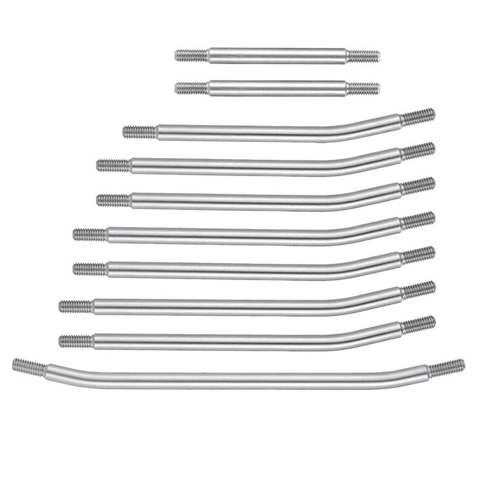 Bielle RC Voitures pour Element pour Enduro Pièces Mise À Niveau De Voiture RC 1/10, 10 Pièces/Ensemble, Kit Liaison Biellette Suspension Supérieure Et Inférieure en Acier