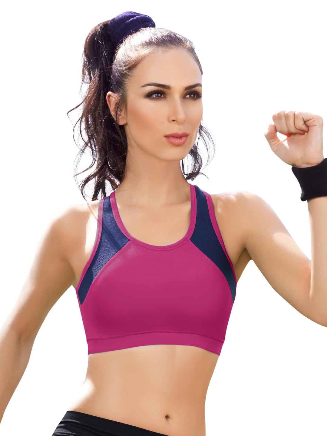 dazzle DB005 Women's Everyday Padded Sports Bra for Gym/Yoga/Running/Workout Full Support | Removable Pads | Wirefree | Full Coverage | Stretchable-picture-42