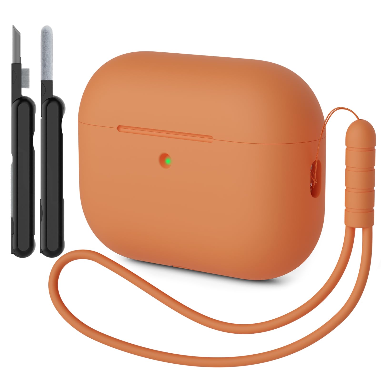 Funda para AirPods Pro 3 (2025) Case Cover, Anti-rasguños Fundas Protectora de Silicona Compatible con Airpods Pro 3.ª Generación con Kit de Limpieza e Lanyard de Silicona, Cloud Grey — view 48