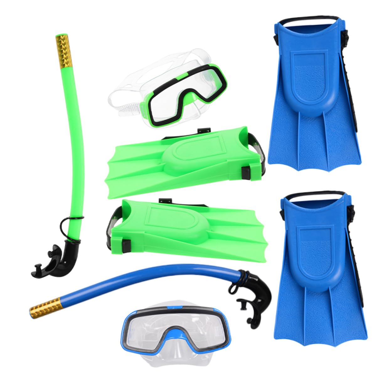 Zerodeko Gafas De Buceo para Snorkel Compacto y Ligero Aletas Cortas para Nadar para Principiantes Incluye Máscara De Snorkel y Equipo De Duradero