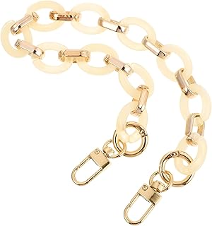 Resina Alça Da Bolsa Bolsa de Acrílico Saco Shouder Cadeia Cruz Corpo Saco Shouder Cadeia Substituição Substituição para Fazer Saco Acessório (38 Centímetros de Damasco)