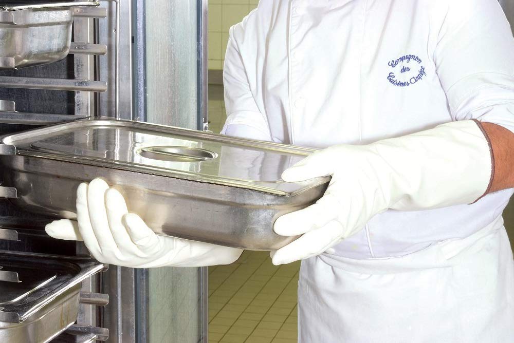 Mapa Professional Temp Cook Hs-476-p2 - Guantes, talla 9, blanco, 1 par de 2 unidades