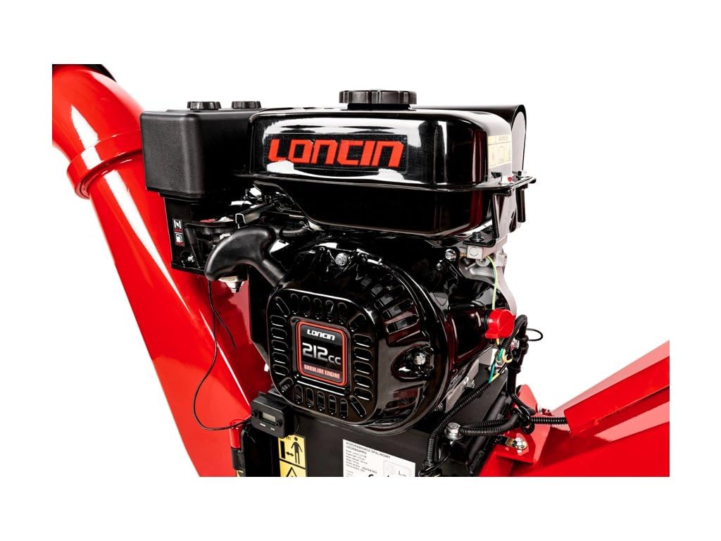 Hahn & Sohn Cedrus RB02PRO - Trituradora de gasolina, fuerte, hasta 12 cm, motor Loncin de 4,4 kW, chasis, trituradora de jardín, trituradora de madera, trituradora de ramas, trituradora profesional