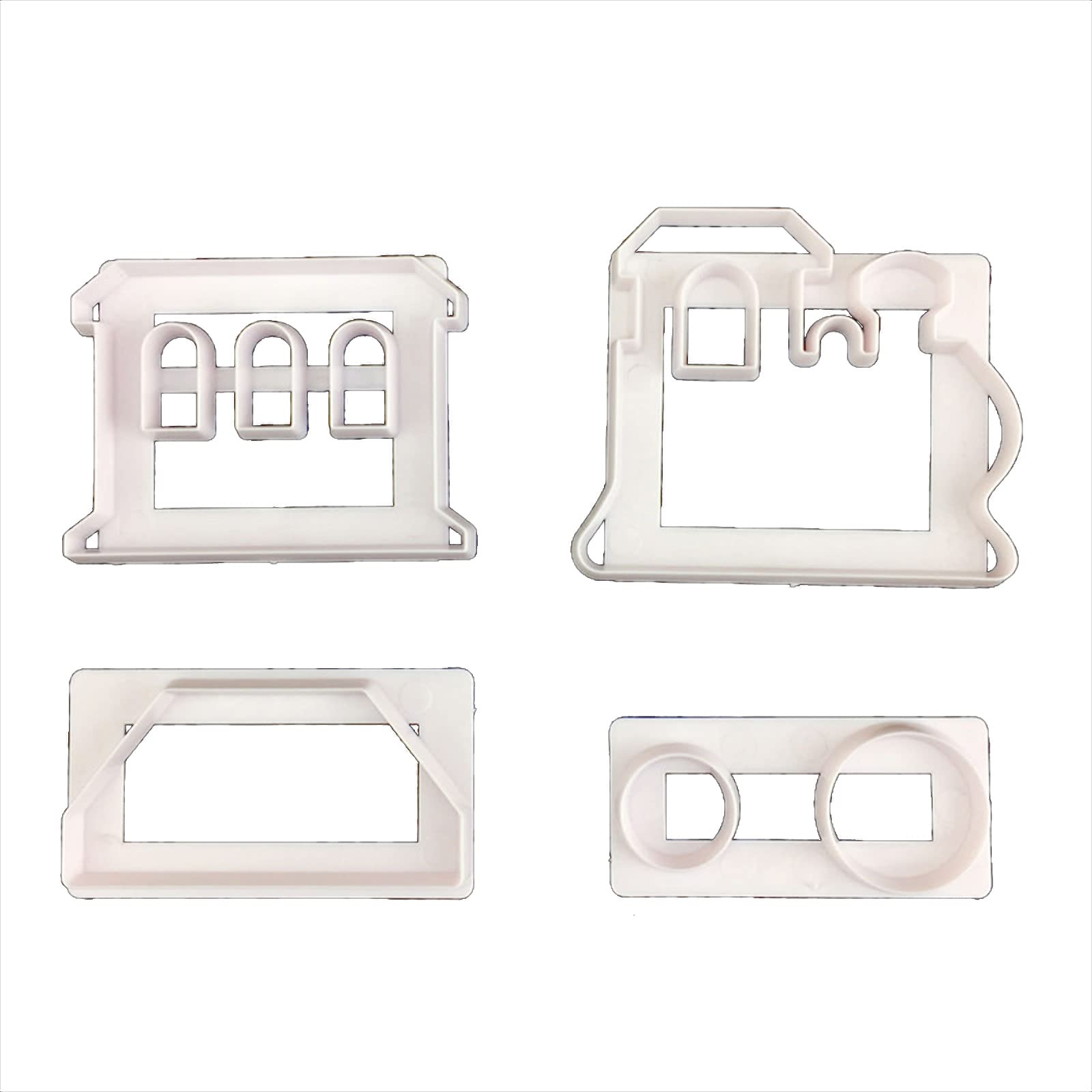 YROHGKPN Biscuit Stamps Cookie Stamp Train Shape Silicone Hand Press Gadgets Baking Accessories Silicone Molds Shapes