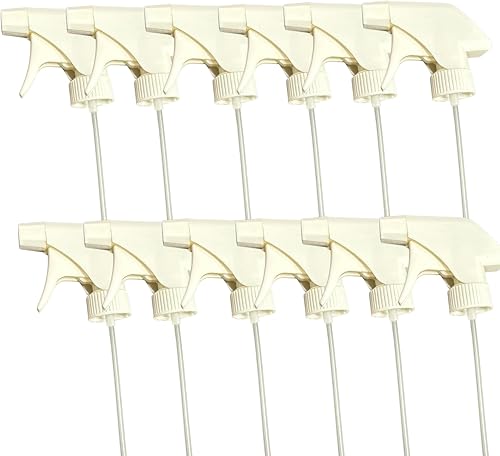 Boquillas de pulverización de gatillo de repuesto, cabezales rociadores de alta resistencia para botellas de 16 onzas / 32 onzas, tubo de inmersión