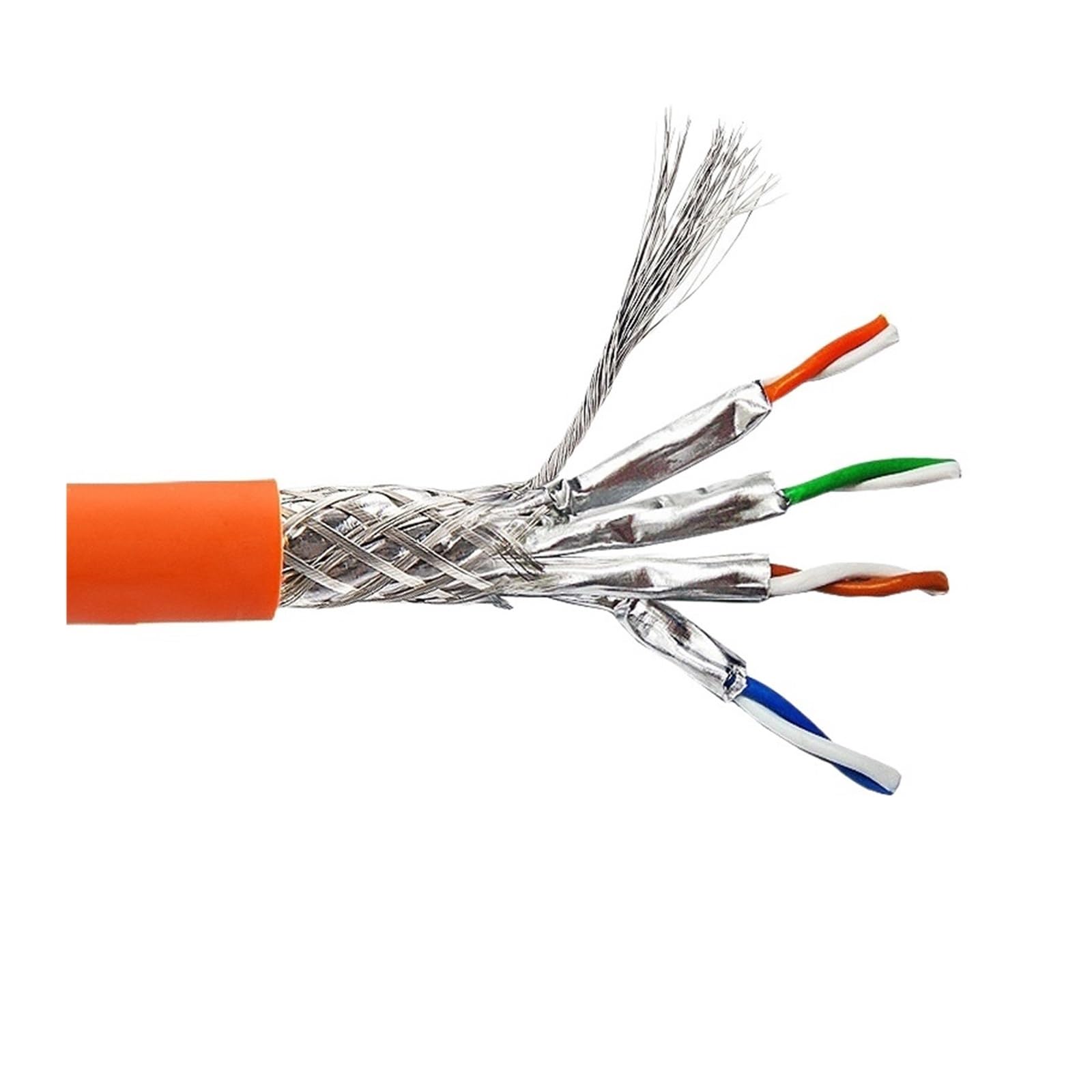 Câble réseau LAN Gigabit Cat6 UTP FTP 10 Gbit/s Cat6A Cat7 SFTP, câble d'installation en cuivre sans oxygène(20m)