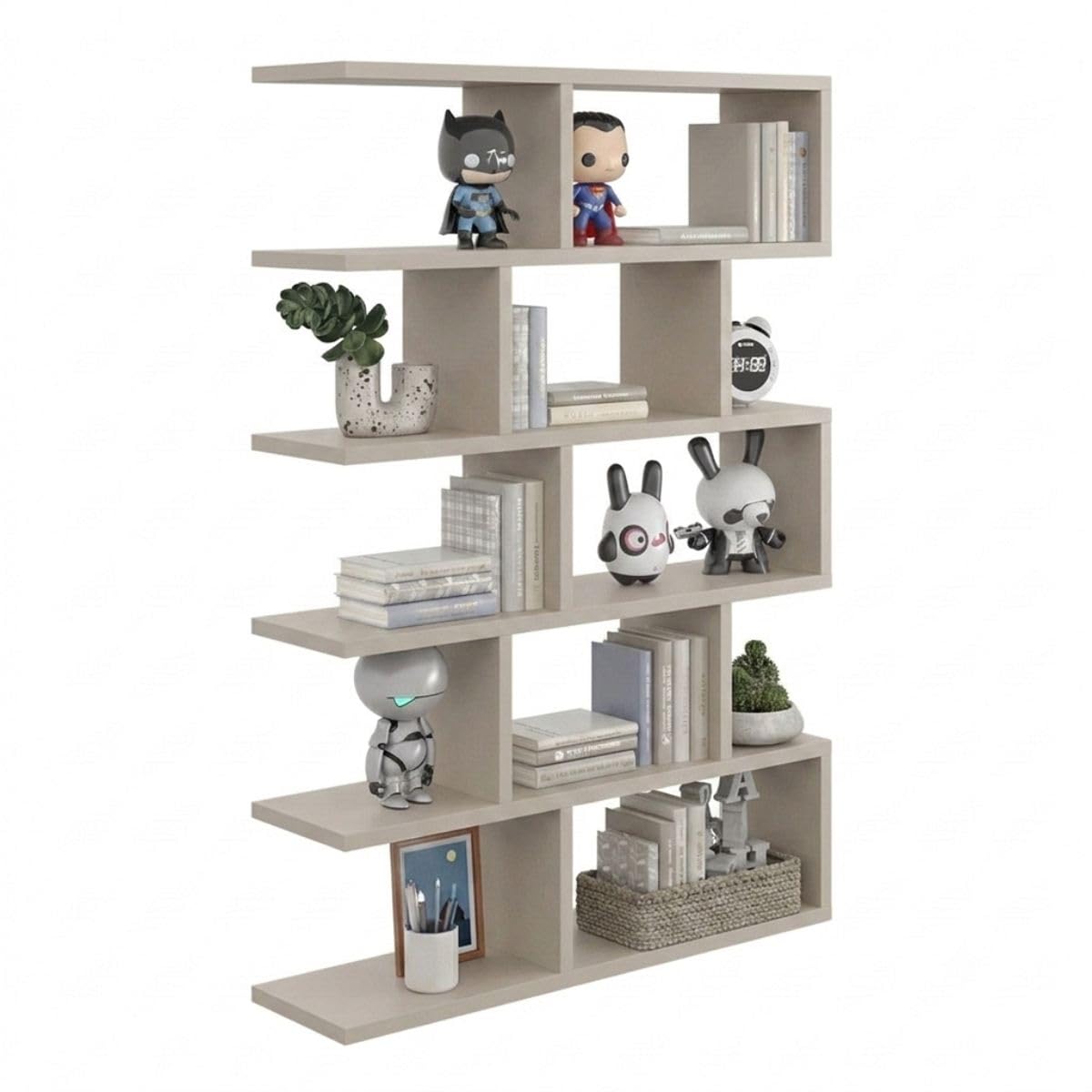 Étagère murale 100x70 cm cachemire au design moderne pour optimiser l'espace de votre salon