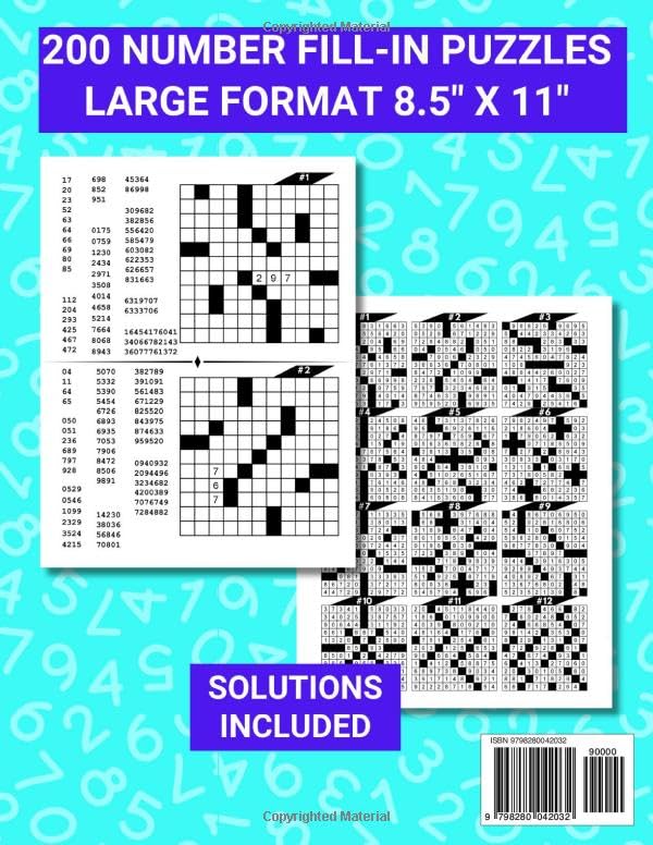 Number Fill In Puzzles: Challenge Your Brain With This Math Puzzle Book For Adults (Puzzle Books by Alex Smart) image 3
