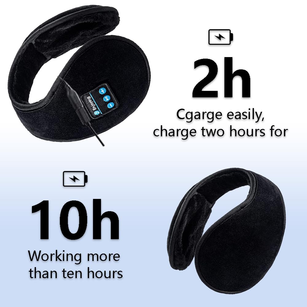 Bluetooth Hearing Protection Earmuffs With Bluetooth Headphones At Joseph Busch Blog Black Earmuffs