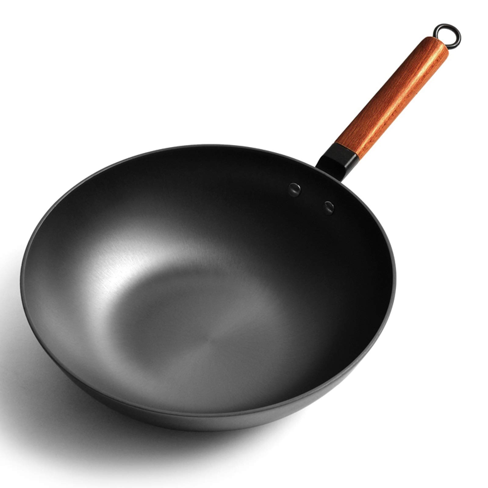 Amazon｜鉄中華鍋伝統的な手作り鉄中華鍋ノンスティックパンノン