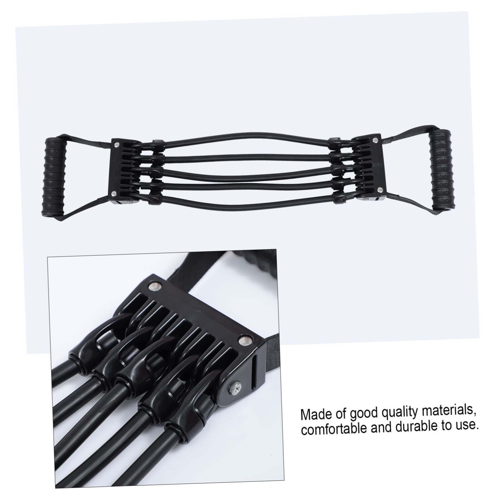Chest Expander 1pezzo Banda Resistenza Fitness Casa Nero | Lattice e Plastico, Esercizio Professionale Super Elasticità, per Allenamento e Training Supply