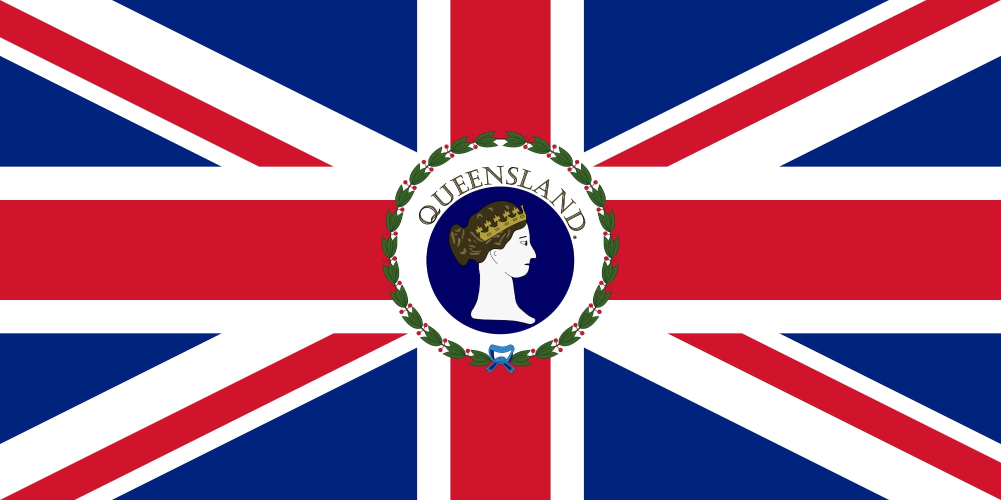 Drapeau Governor of Queensland 1870-1876 grand pavillon aux finitions haut de gamme