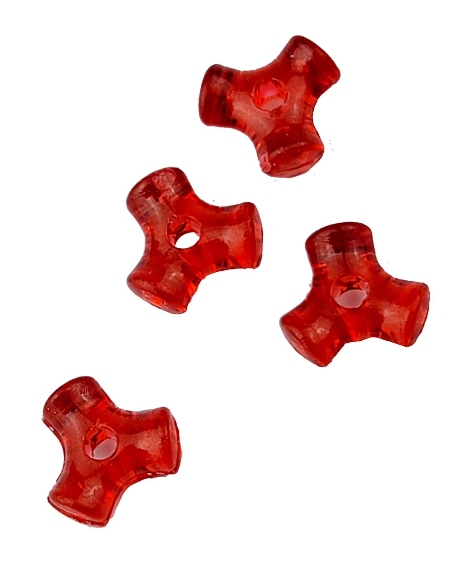 Lobo Lures 100 Pack Red Tri-Bead Lure Rigging Beads up to 400lb Leader Trolling Lures & Hook Rigs