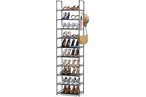Fiducial Home 10 Tiers Tall Shoe Rack, 20-25 Pairs Shoe Organizer for Closet