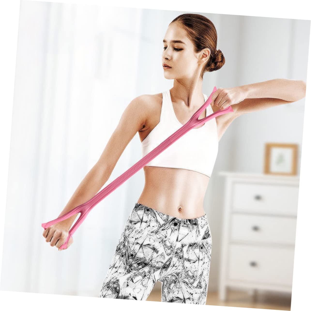 TOYANDONA Banda Elástica de para Entrenamiento de Cuerda de Resistencia para Ejercicio Casa Oficina y Gimnasio para Pérdida de y Tonificación