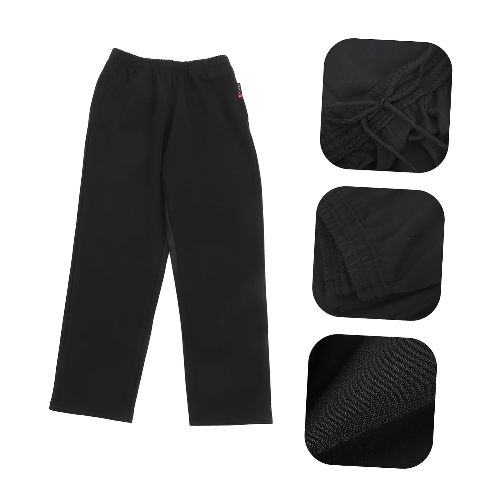 Pantaloni Chef Uomo Neri XL in Cotone Traspirante per Cucina | Vita Elastica con Coulisse, Design Funzionale e Semplice, Adatti a Ristorante e Lavoro in Cucina