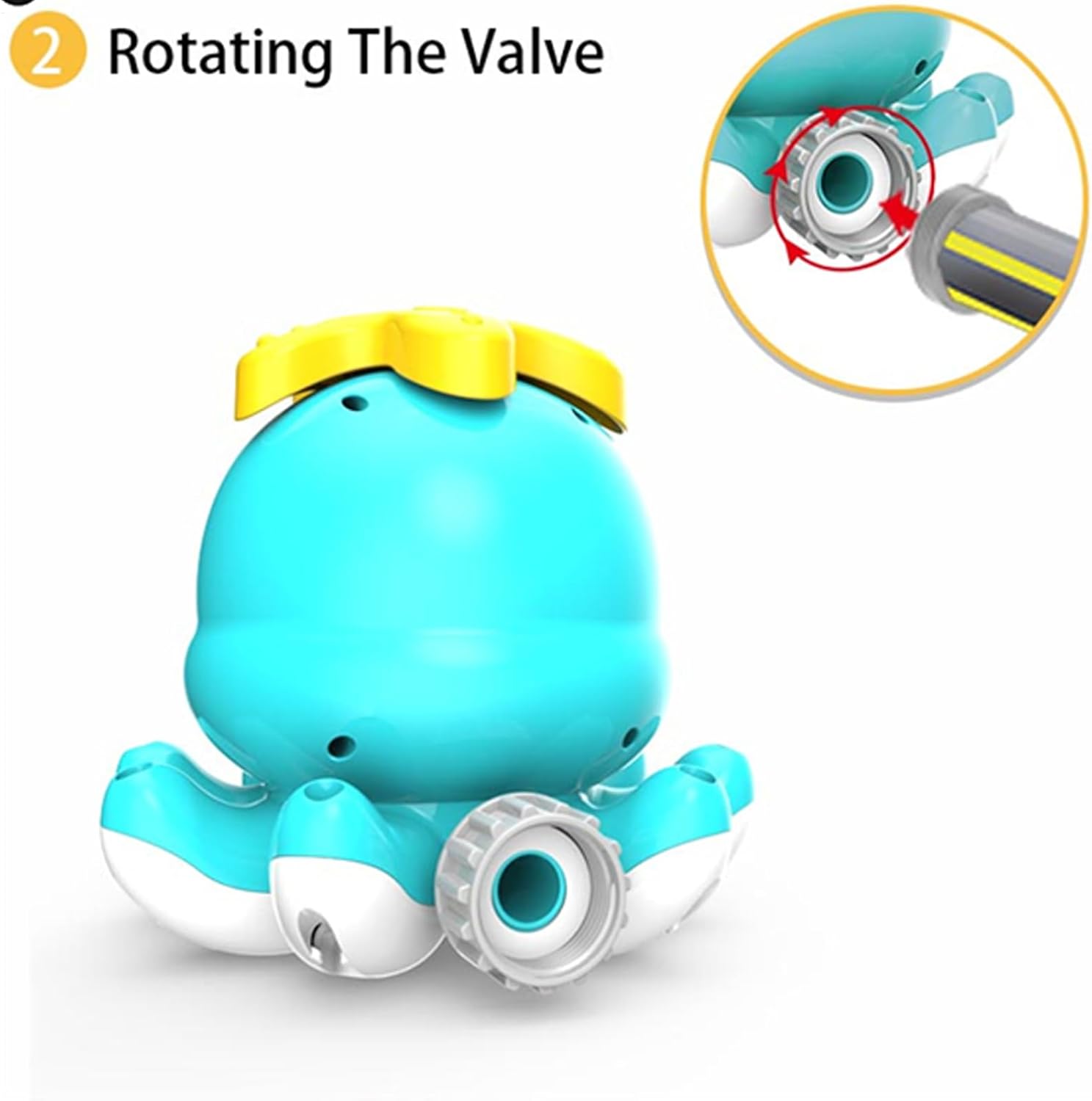 Genérico Octopus-Shaped Lawn Sprinkler with 8 Swinging Tubes, Outdoor Sprinkler For Kids, Outdoor Water Sprayer Garden Toy For Ages 3+ Boys Girls Pool Lawn School Birthday Travel Park Backyard Patio