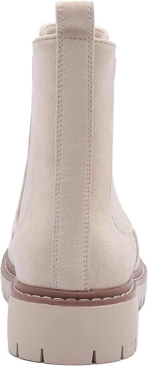Women’s Chelsea Boots with Lug Sole Ankle Booties - Image 3