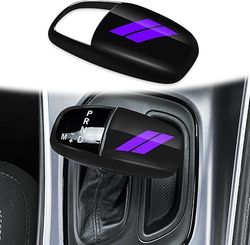 Vista 34 de auovo Gear Shift Knob Cover Trim for Charger Accessories Challenger 2015-2023 / Durango 2016-2024 (Black-Red)