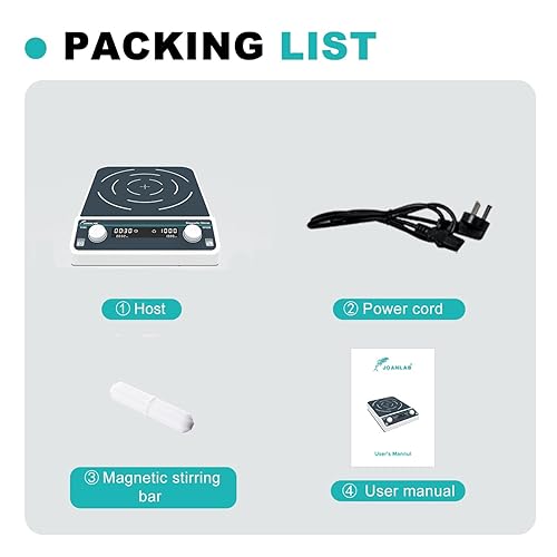 Miniatura 8 de JOANLAB Agitador magnético grande digital placa 30L laboratorio de alta capacidad mezclador magnético de placa de agitación 50-1300rpm con agitador