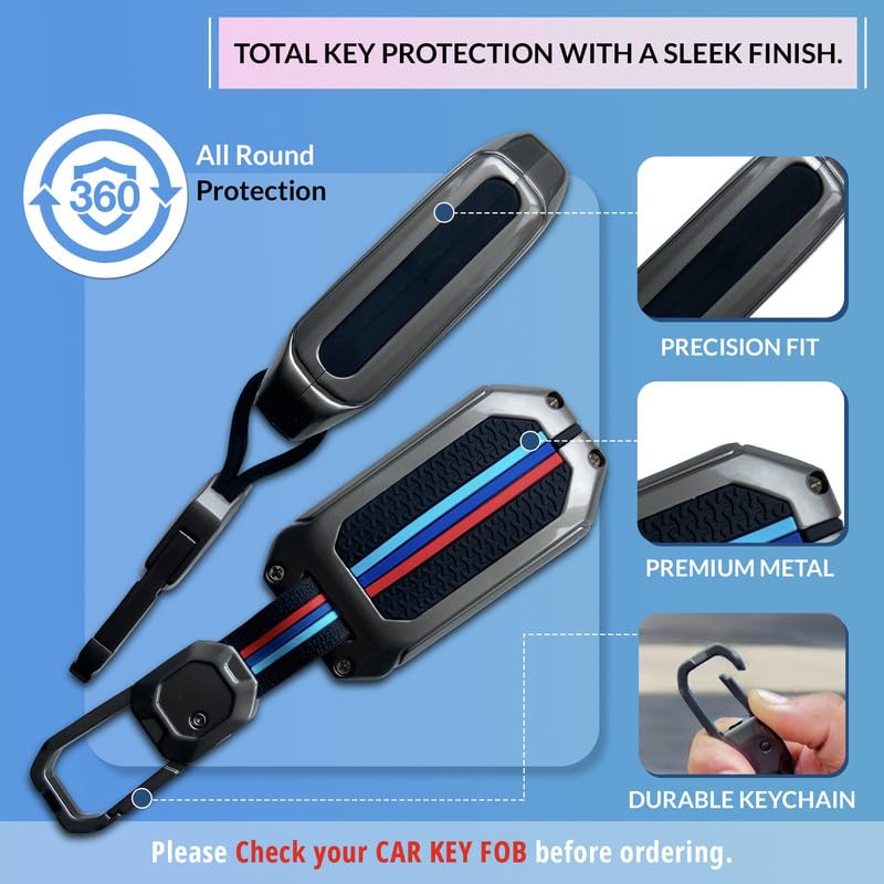 Image of NEODRIFT 'KeyShield' Car Key Cover for Maruti Suzuki Ertiga (Shape 3, 03 Buttons) (Durable, Stylish, and 360 Protection)