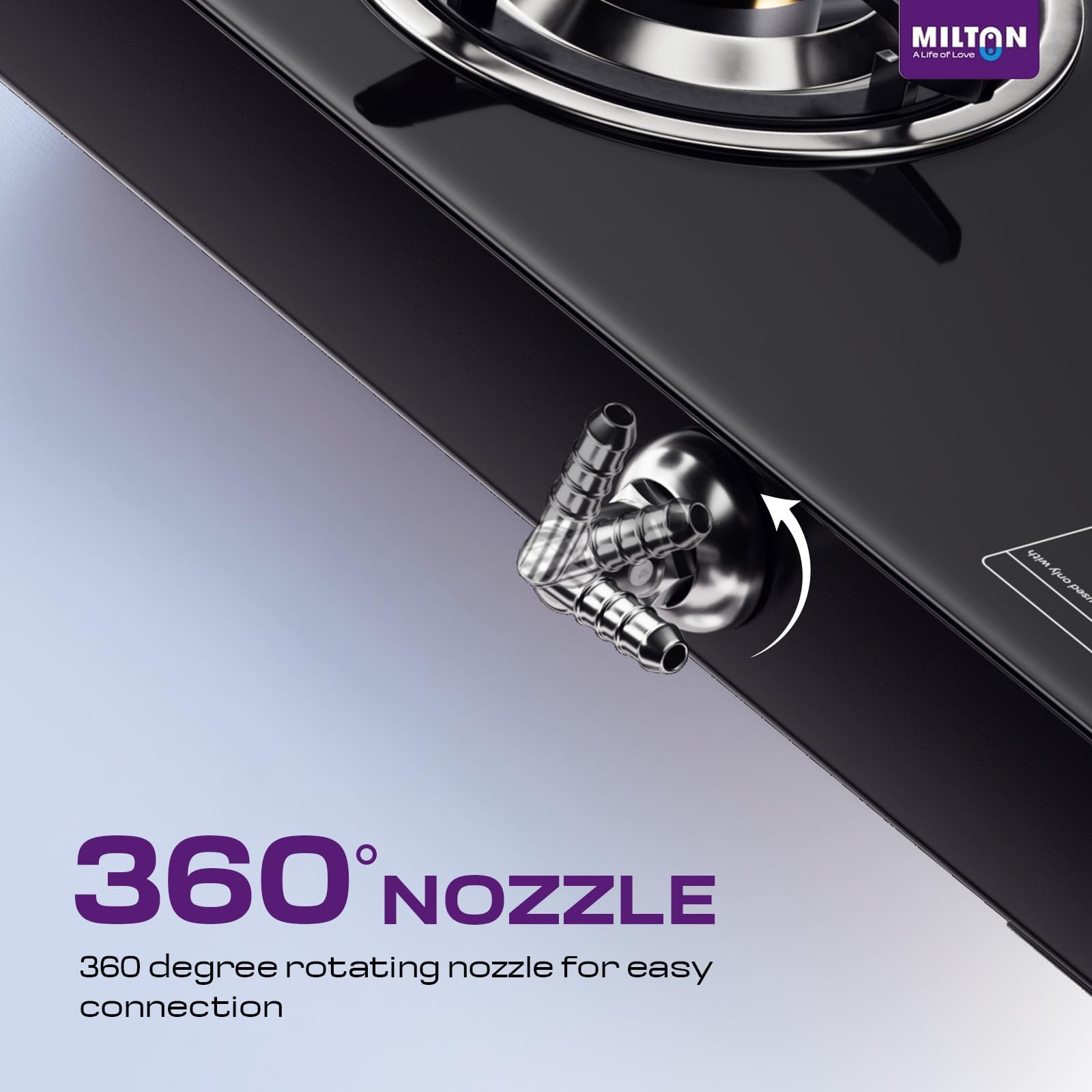 Milton Ignis Pro 3 Burner Gas Stove - Auto Ignition -6 Milton Ignis Pro 3 Burner Gas Stove - Auto Ignition -6