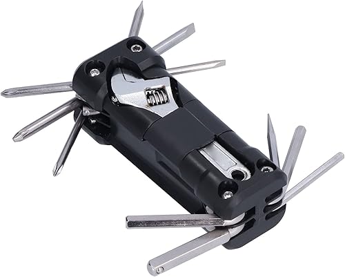 Miniatura 4 de Repair Wrench Set 16 in 1, Repair Tool Kits, Multi Function Mechanic Tool Kit with Folding Storage, Portable Repair Tool for Outdoor Cycling and