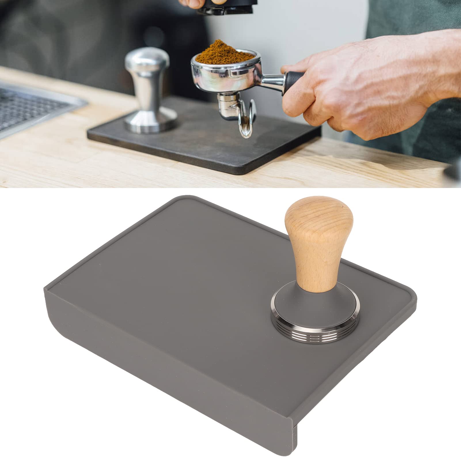 Lot de tapis de compression en silicone de qualité alimentaire pour le café (58 mm)