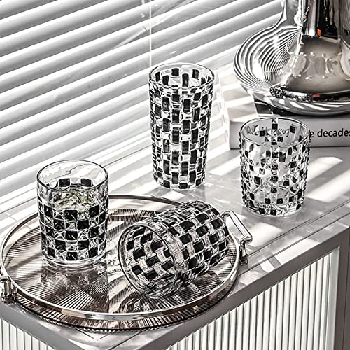 Copos De Uísque, Copos Pretos Exclusivos, Copo Antiquado De Cristal Torcido Criativo Para Bourbon-C-