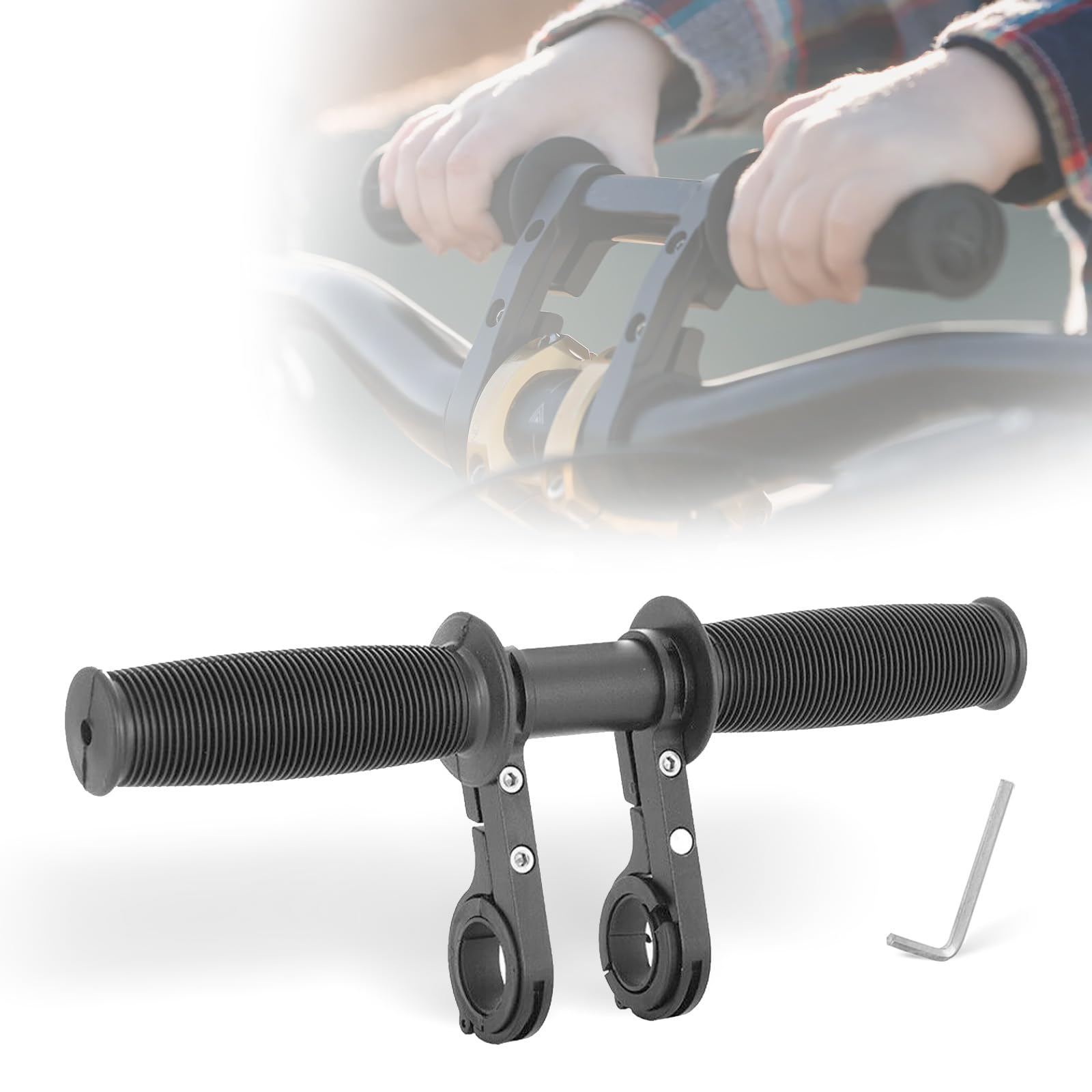2 in 1 Kids Bike Handlebars Extender, 11.8" Extension Fit 25-32mm Bars