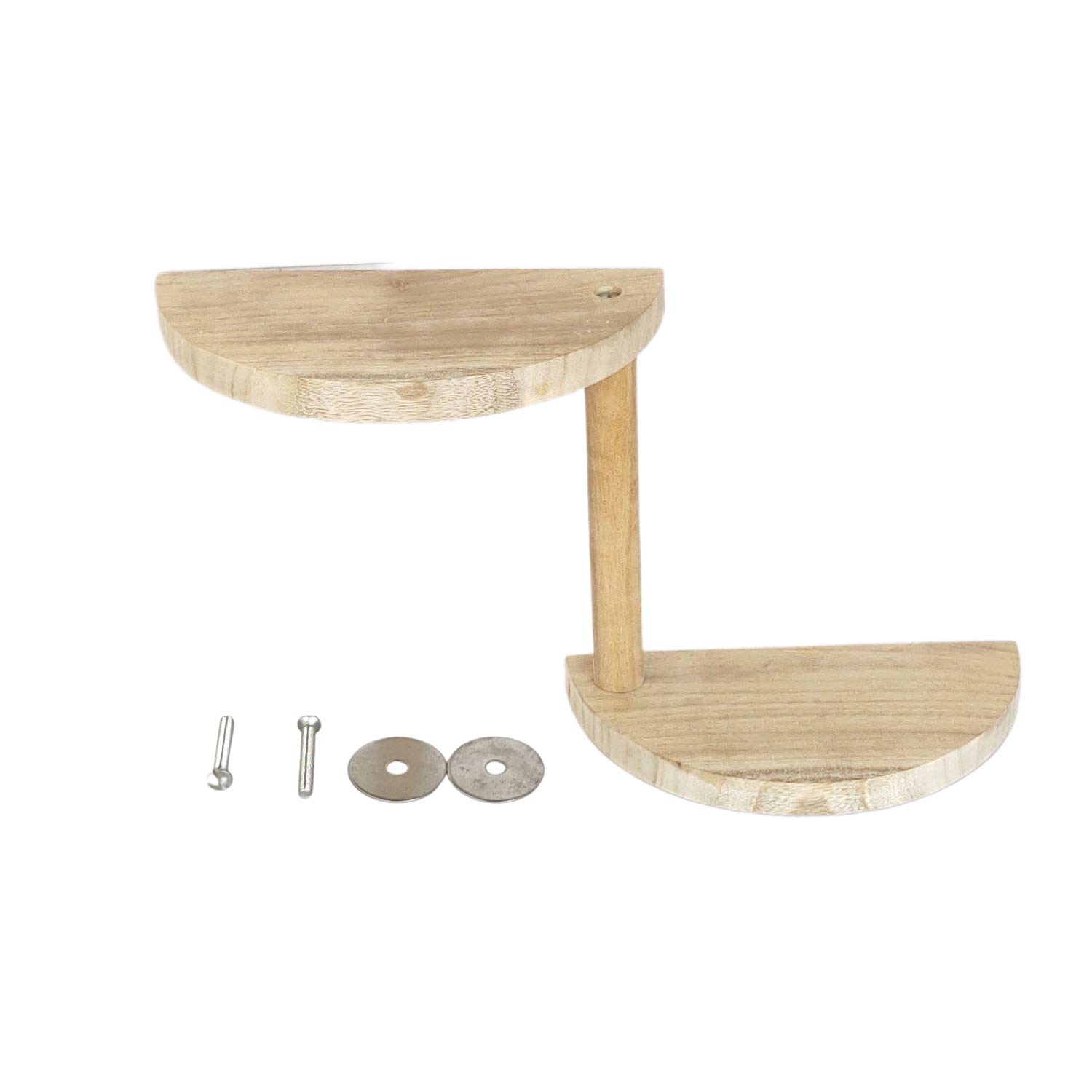 Wood Bird Perch Stand Platform 2-Level Parrot Playground Cage Accessories Exercise Toy for Small Animal Lovebird Finches Conure Budgie Rat Hamster (B08QW8ZTC4) Amazon Price History, Amazon Price Tracker